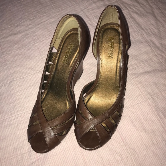Kenneth Cole Reaction brown wedges - Sz 8 - Picture 2 of 3